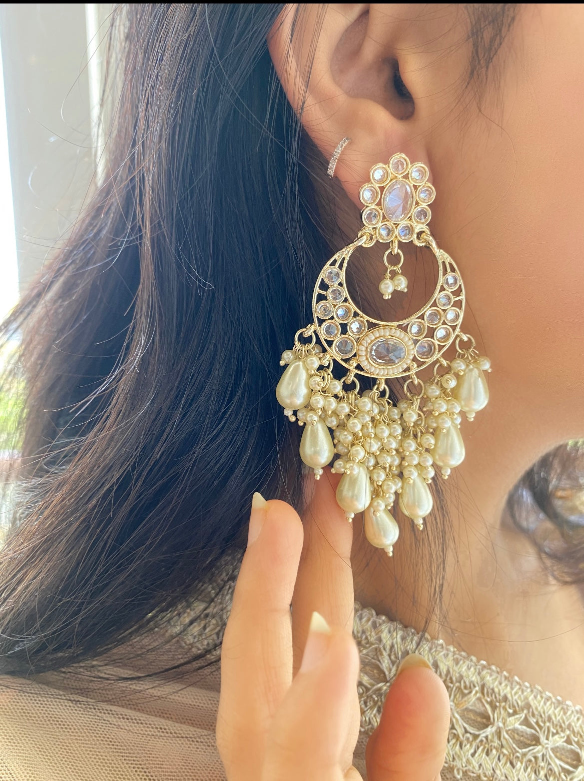 Zara Pearl Jhumkas